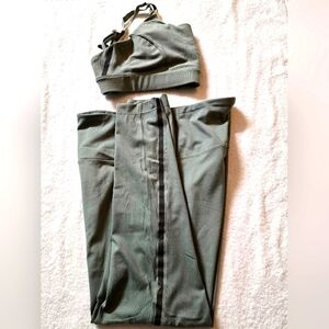 MPG Sport Yoga/Leggings Set, Size L, light green color